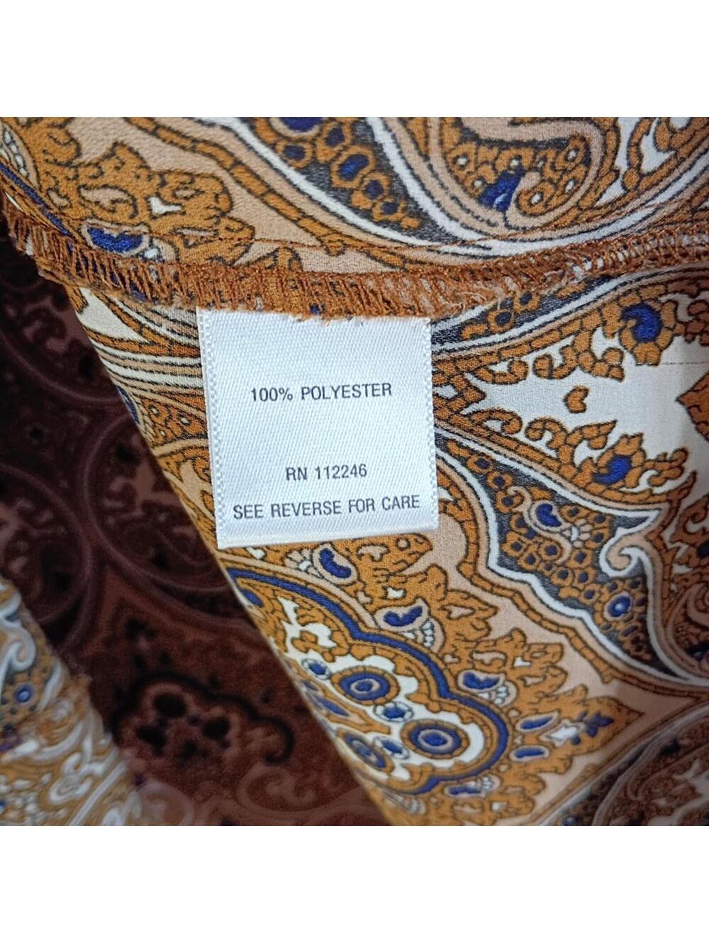 Sami & Jo Plus Paisley Print Blouse Tunic Plus Size 2X - Picture 4 of 4